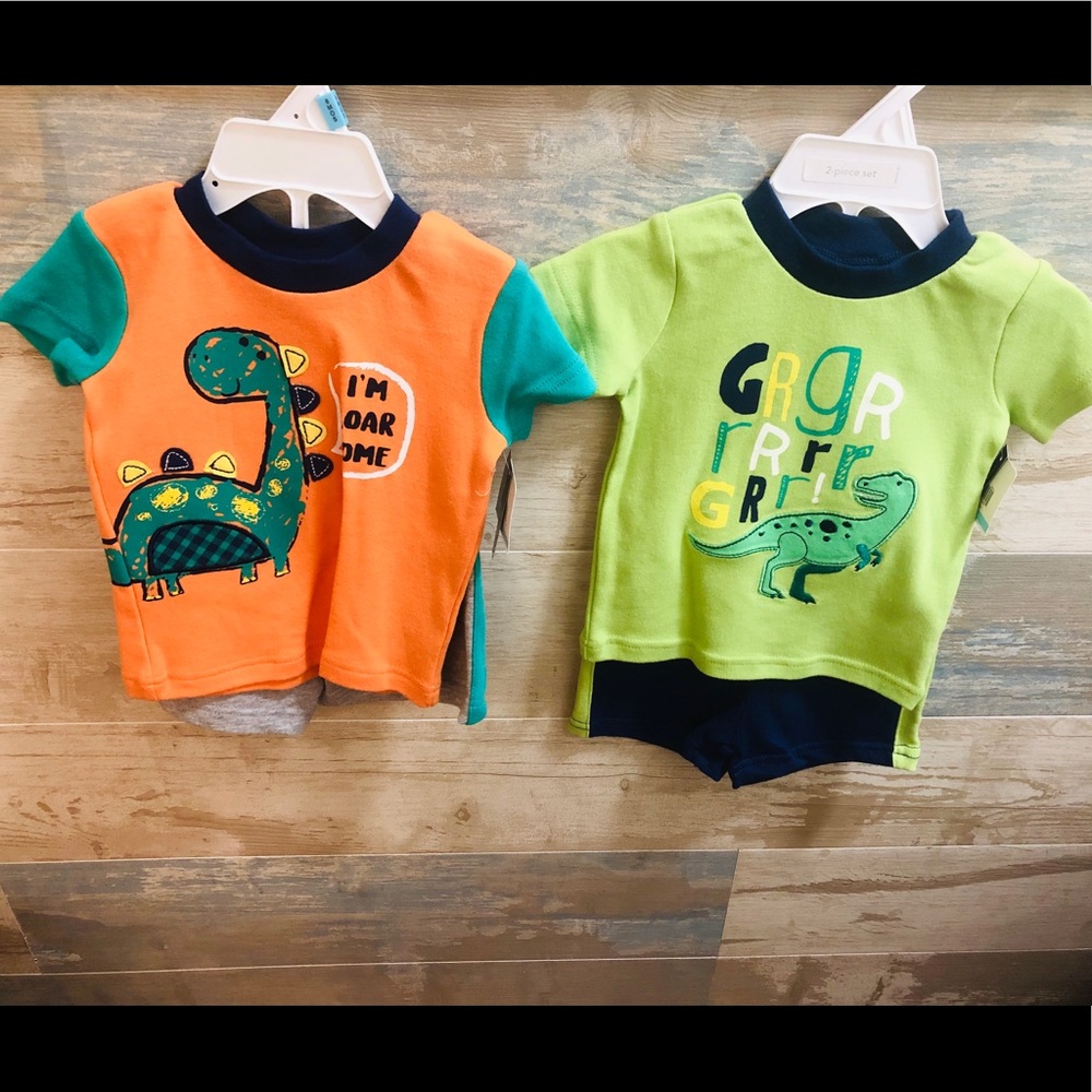 NWT 2 Cuddle Bear matching set of shirt and short